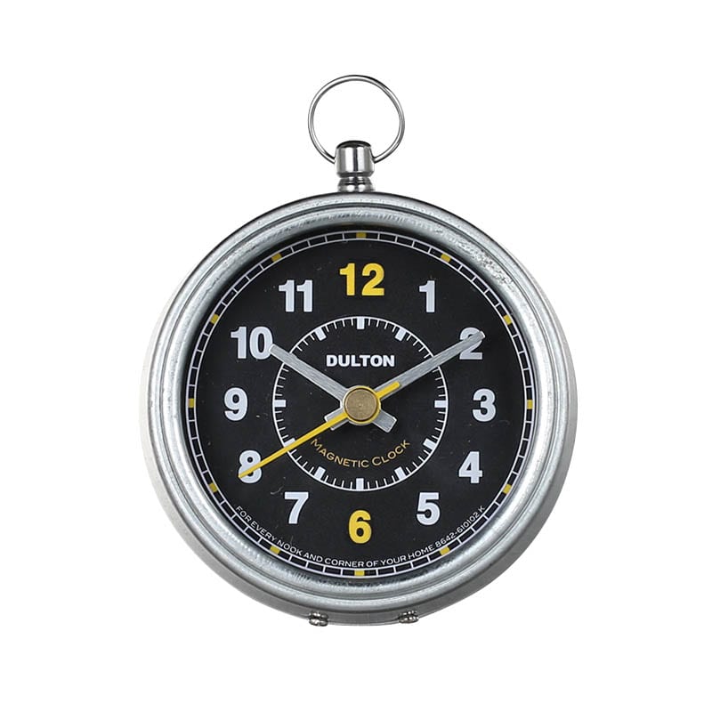 H20-0244ROBK/MAGNETIC CLOCK ROUND BLACK/DULTON/ダルトン